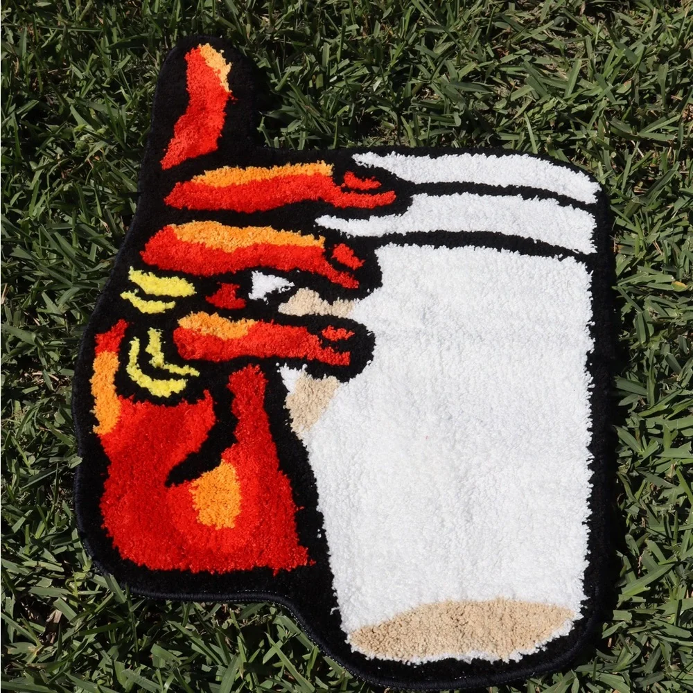 Vibrant Hand Gesture Door Mat